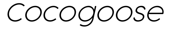Cocogoose font preview